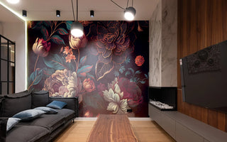 floor to ceiling wallpaper