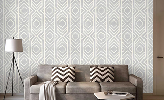 Seamless ikat pattern on paper texture