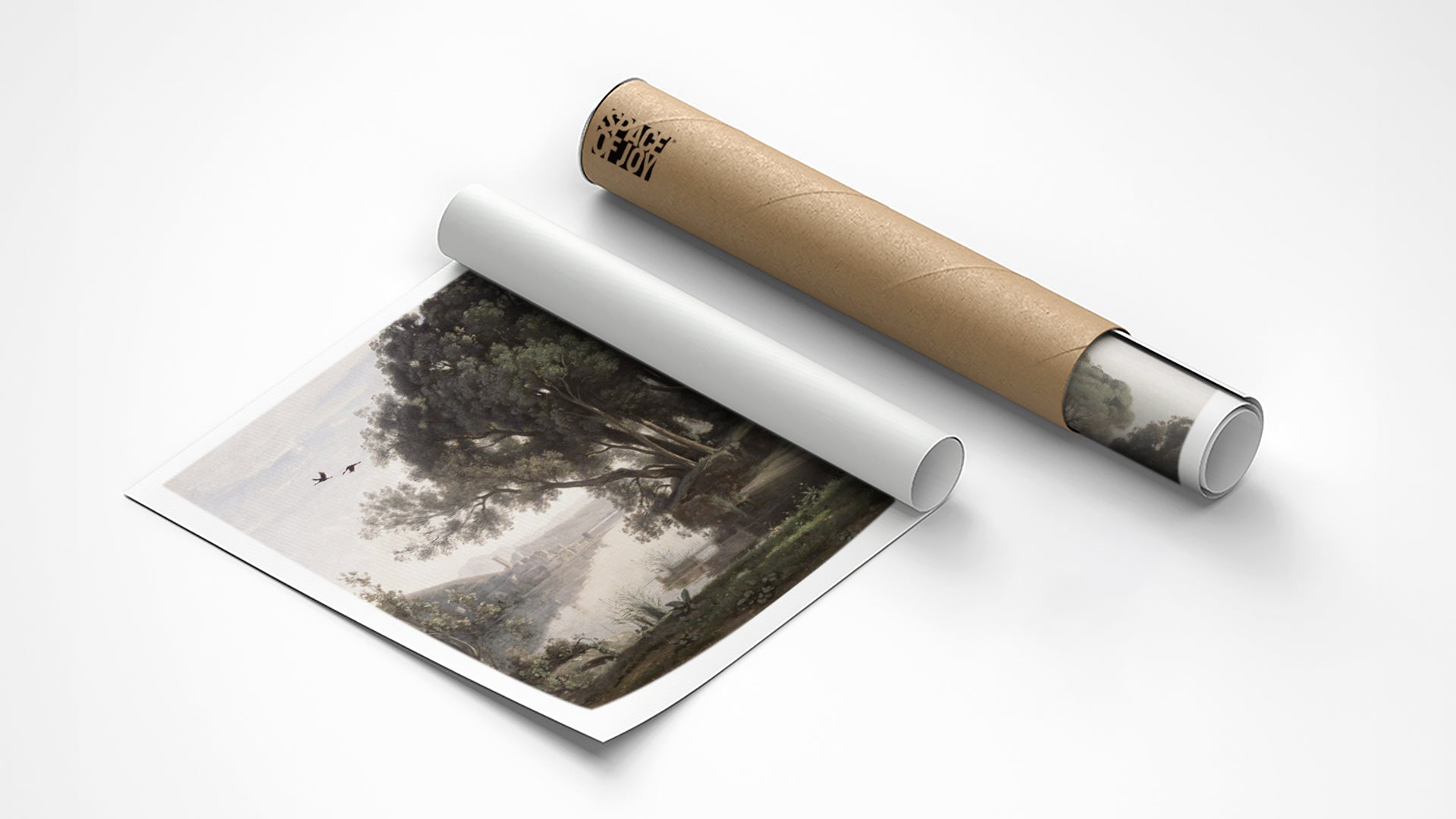 Serene Ruins: Premium Canvas Wall Art