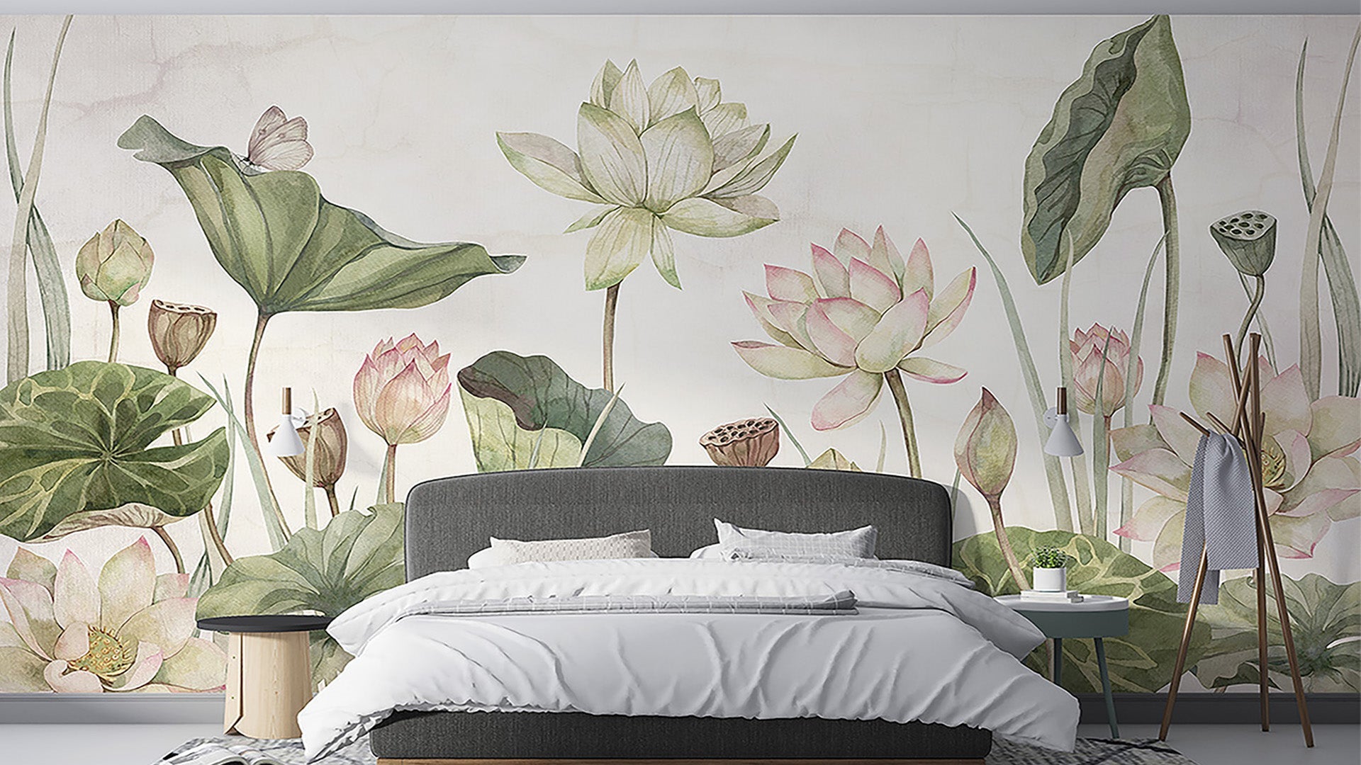 Big Water lily Wallpaper Design