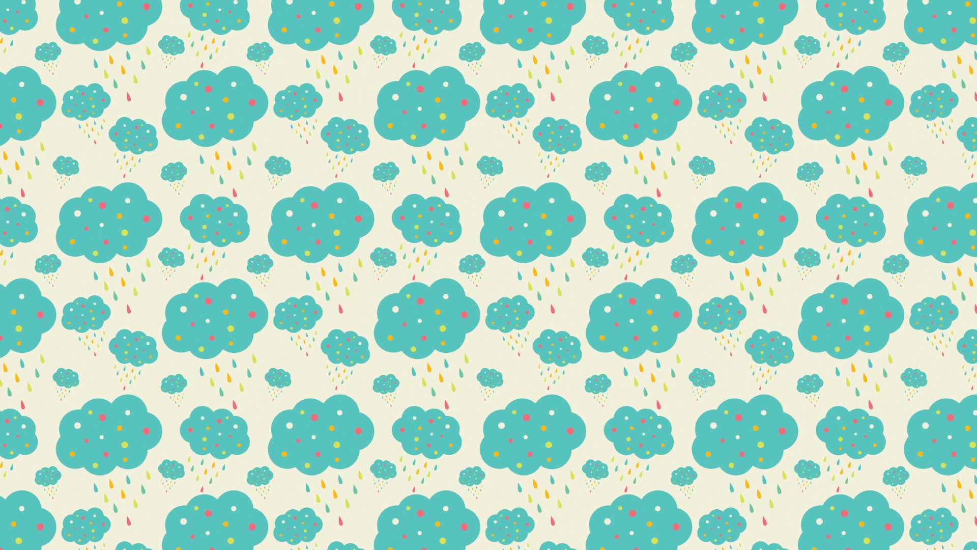 Multi Clouds Rainy Theme Wallpaper