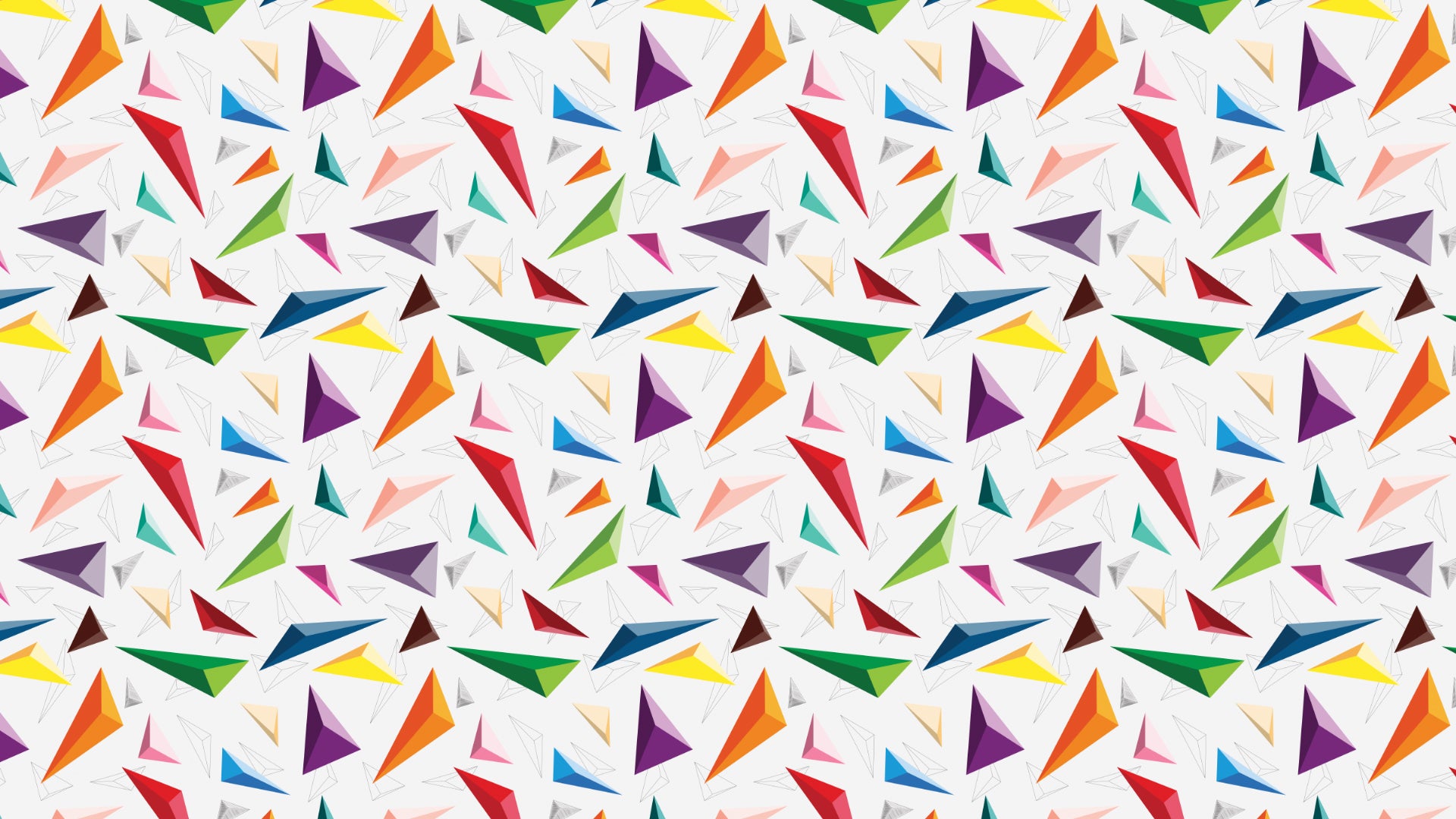 Triangles: Colorful Geometric Triangle Wallpaper