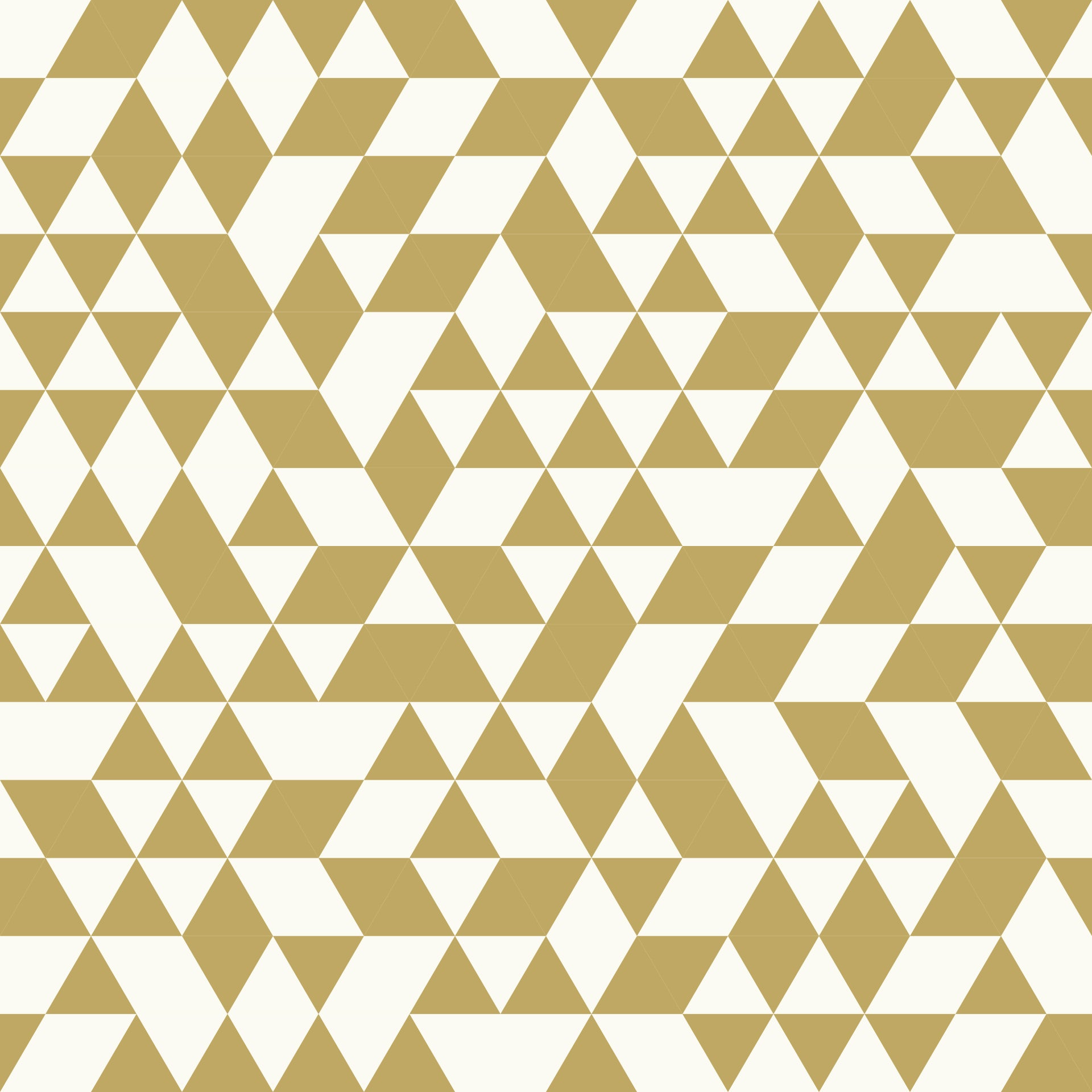 Geometric Pattern wallpaper with White and Golden Triangles