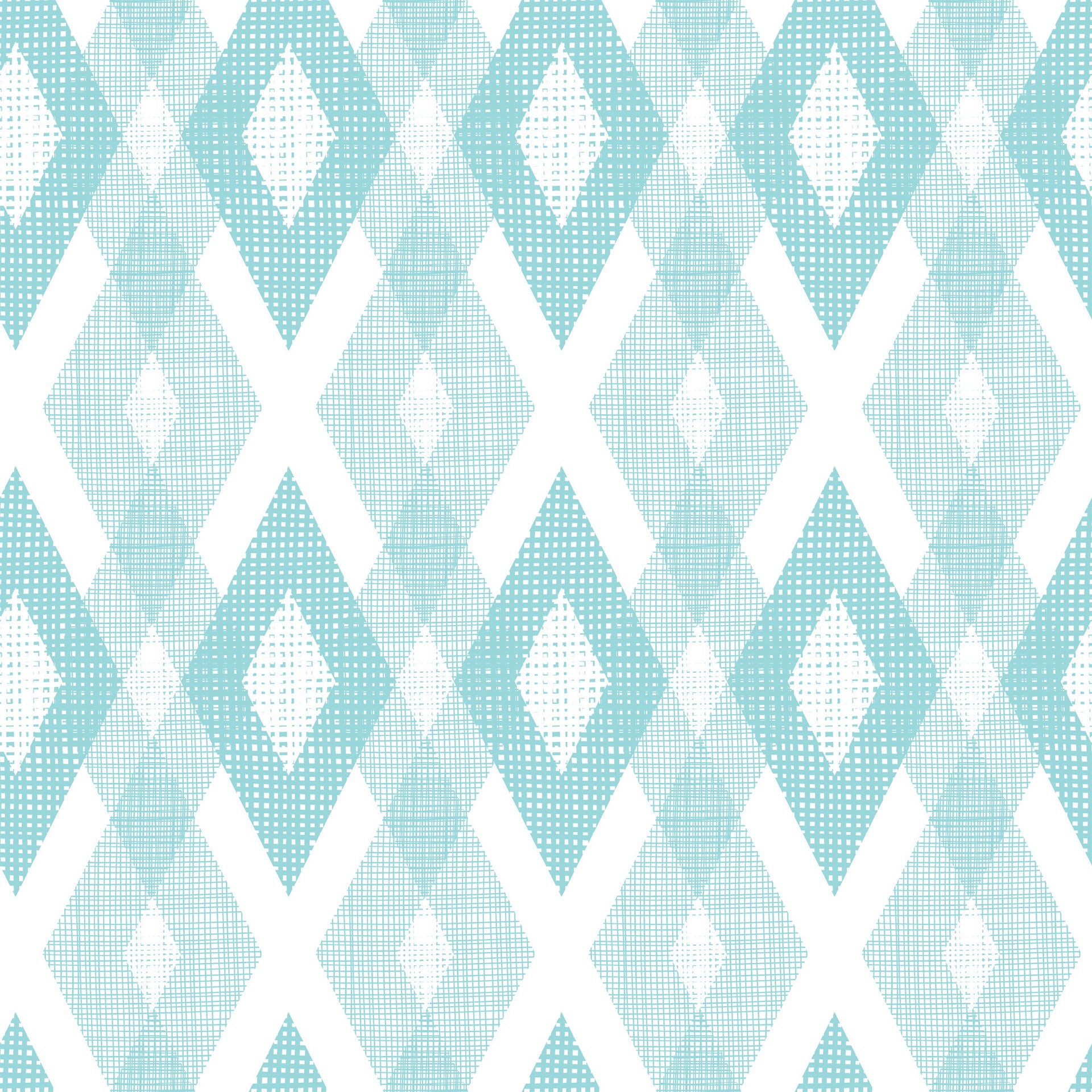 Blue diamond shaped geometric wallpaper