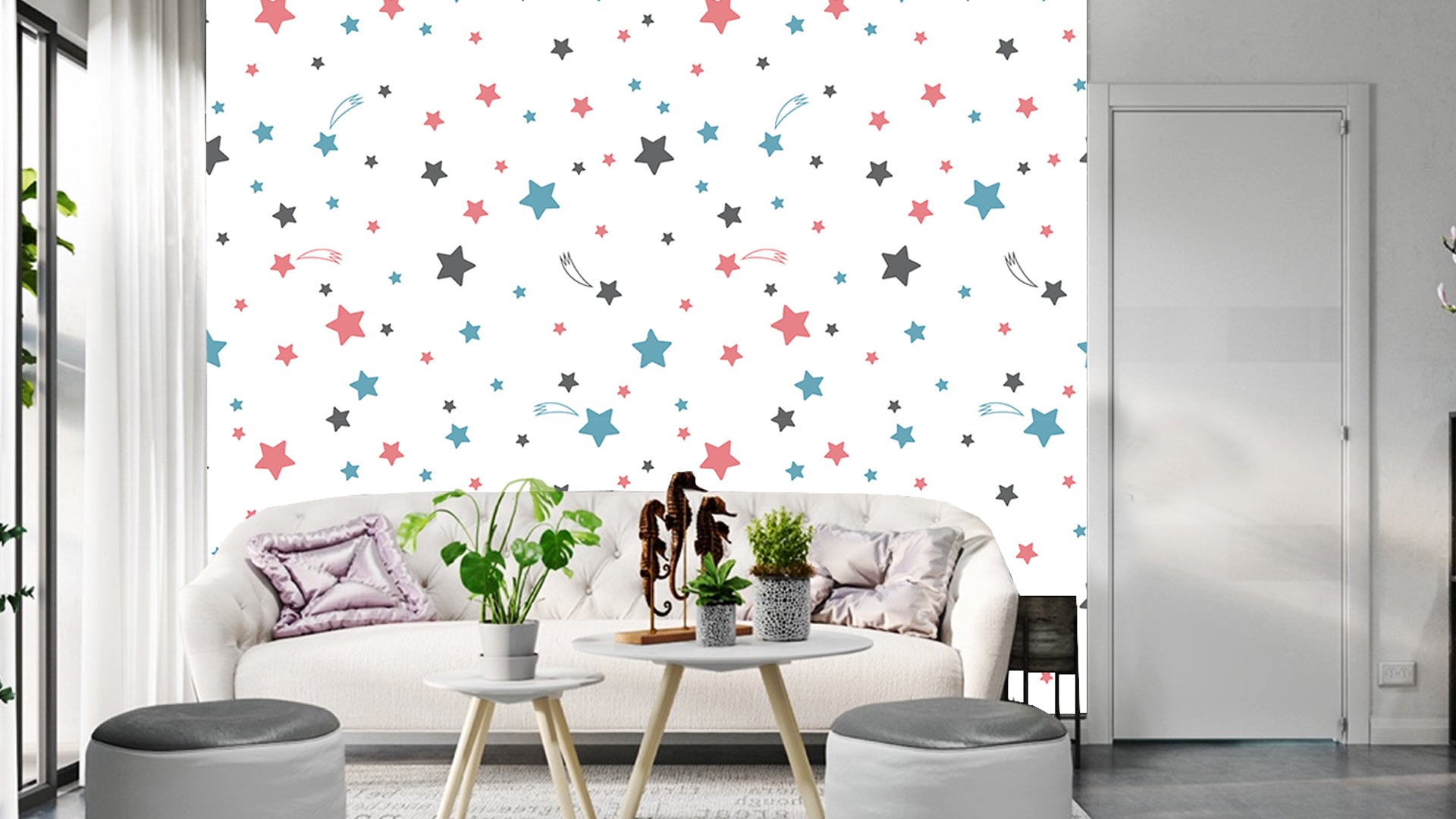 Starry Night Kids' Wallpaper