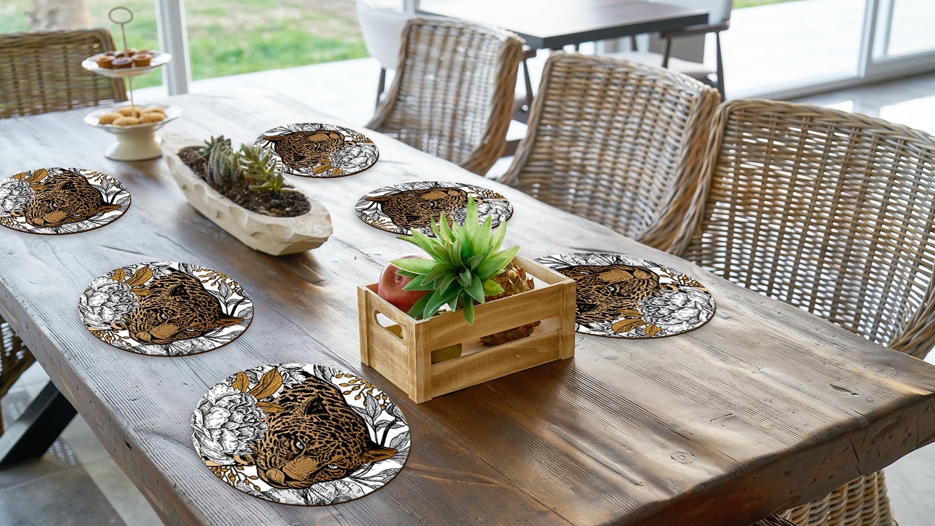 Indian Street Food Premium Printed MDF Wooden Dining Table Mat