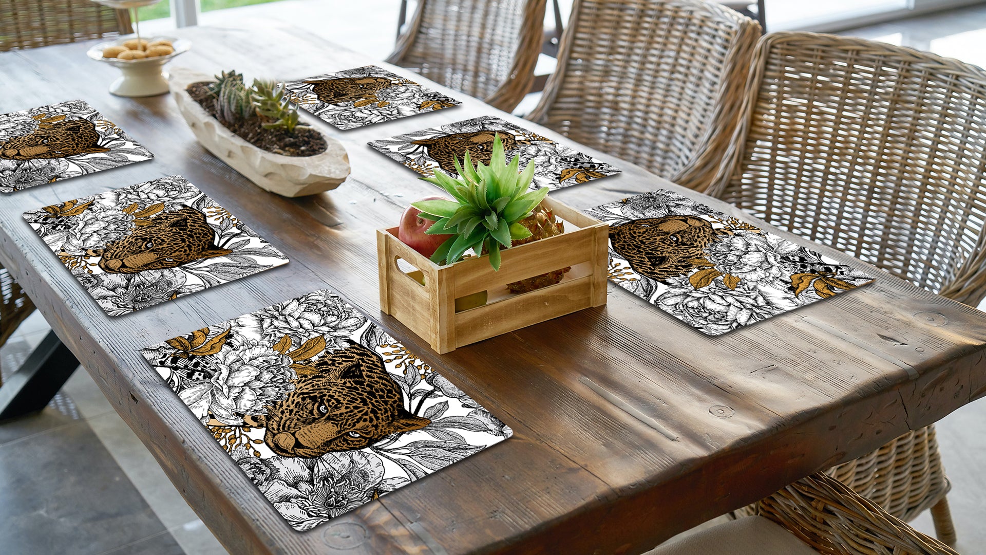 Indian Street Food Premium Printed MDF Wooden Dining Table Mat