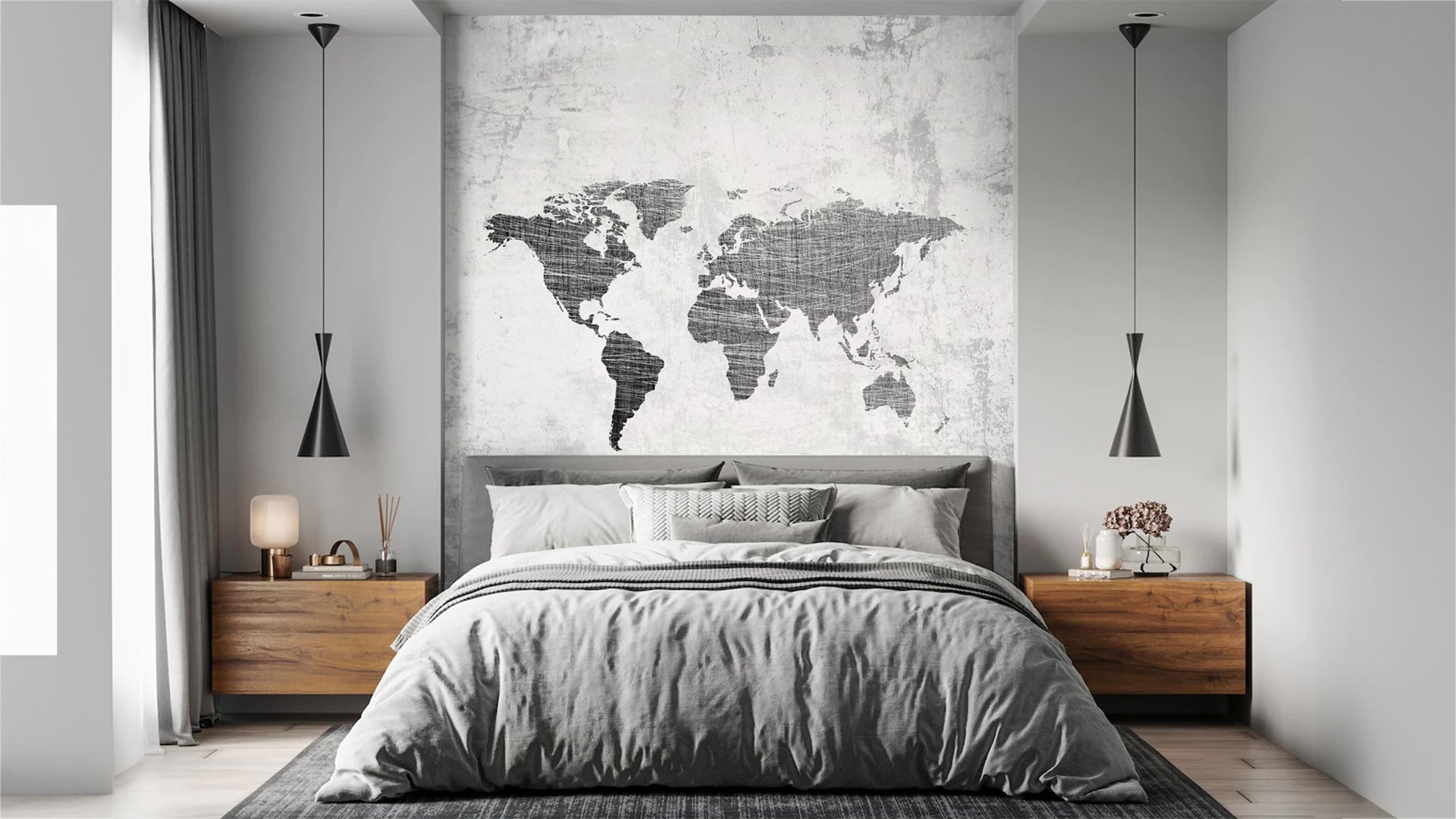 Grunge World Map