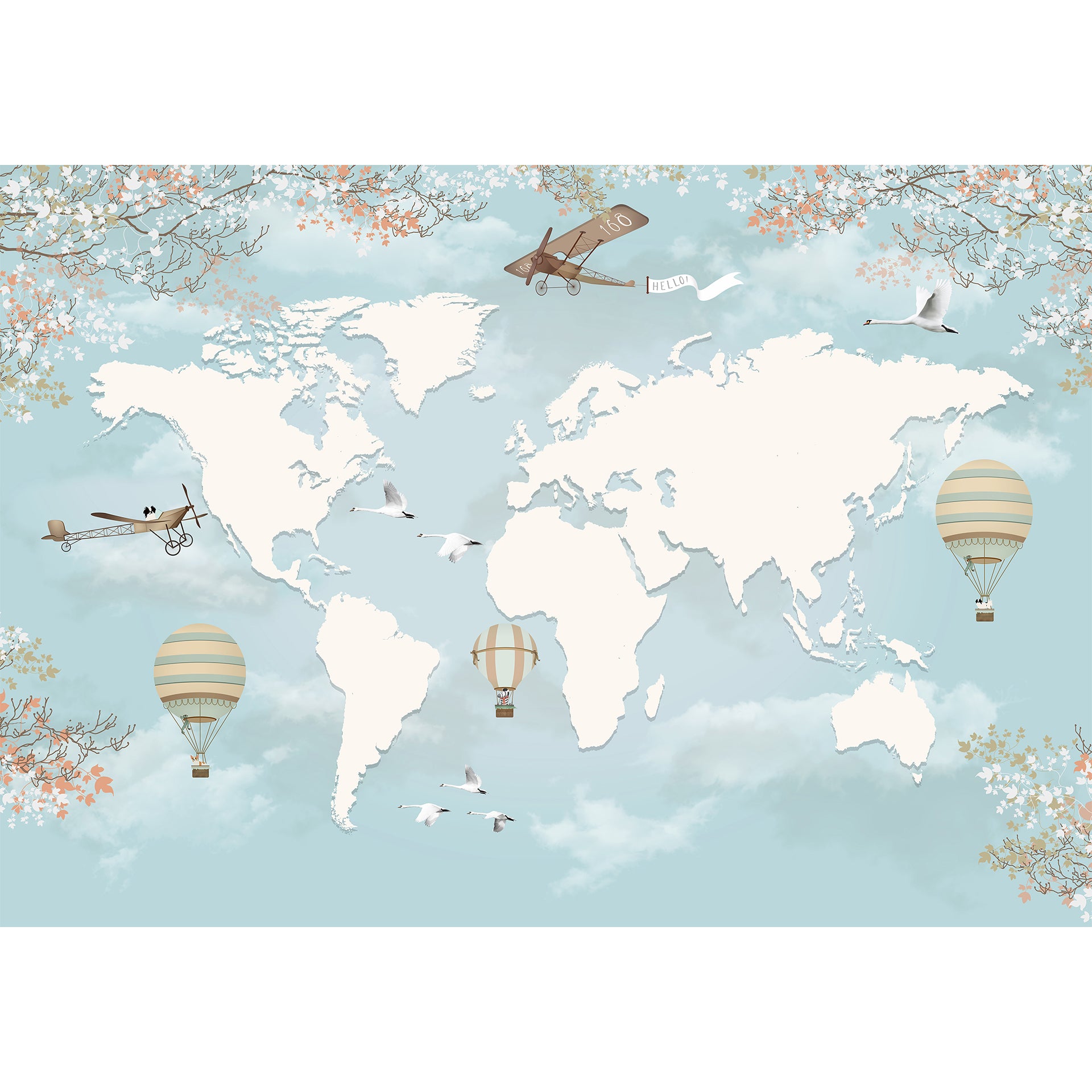 3D World Map for Kids