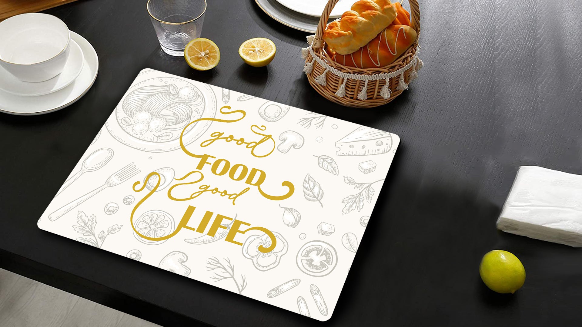 Tree of Life Premium Printed MDF Wooden Dining Table Mat