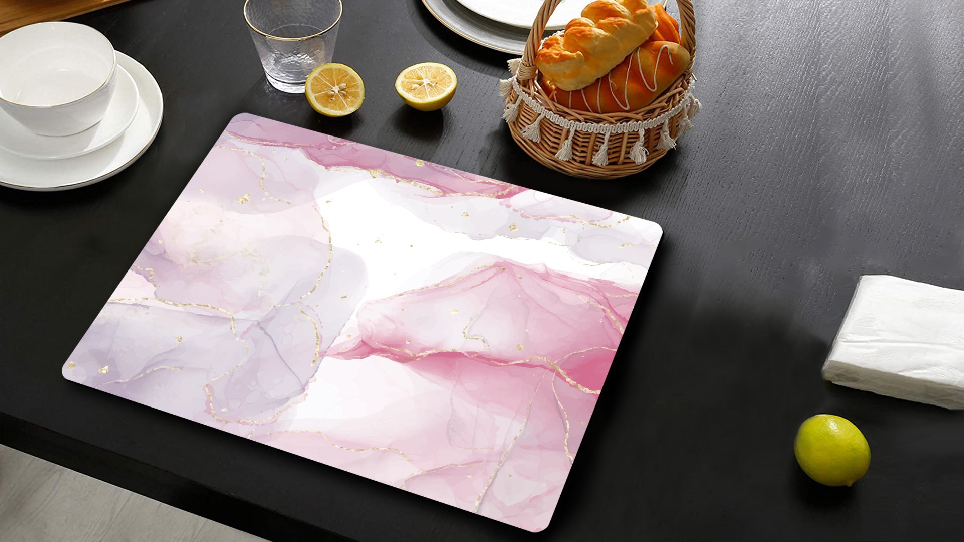 Abstract Play Premium Printed MDF Wooden Dining Table Mat