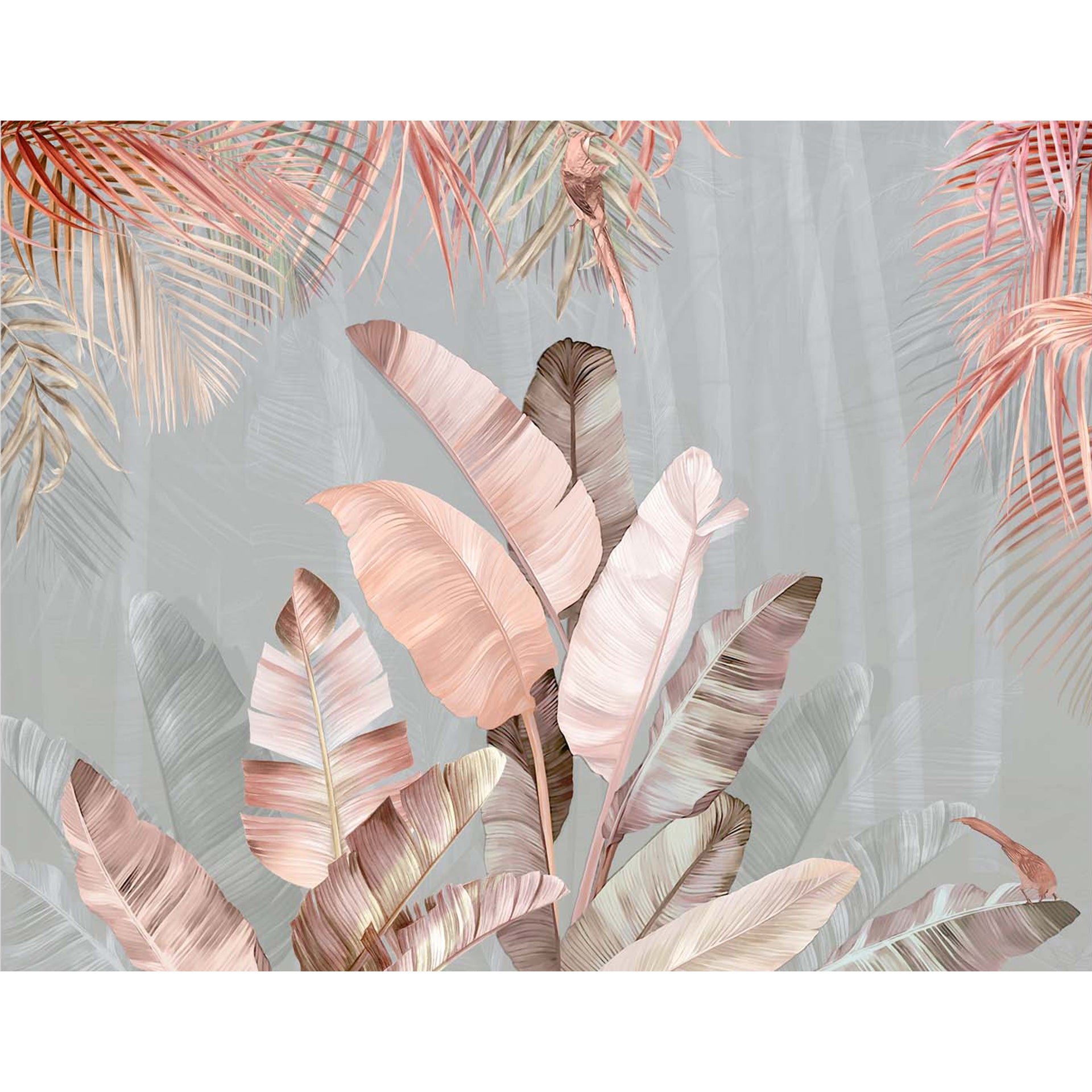 Digital Illustration of Palm Leaves