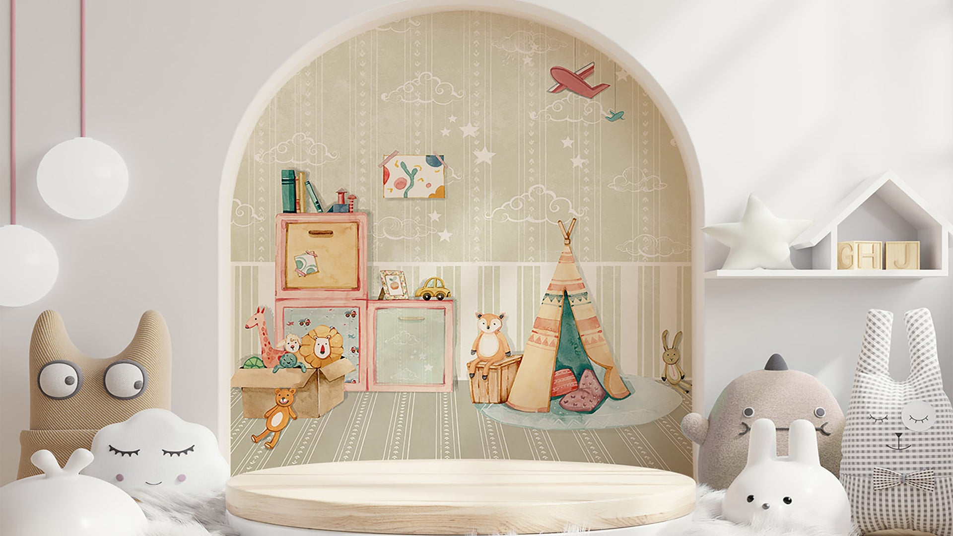 Wonderland with Magical Toyland wallpaper