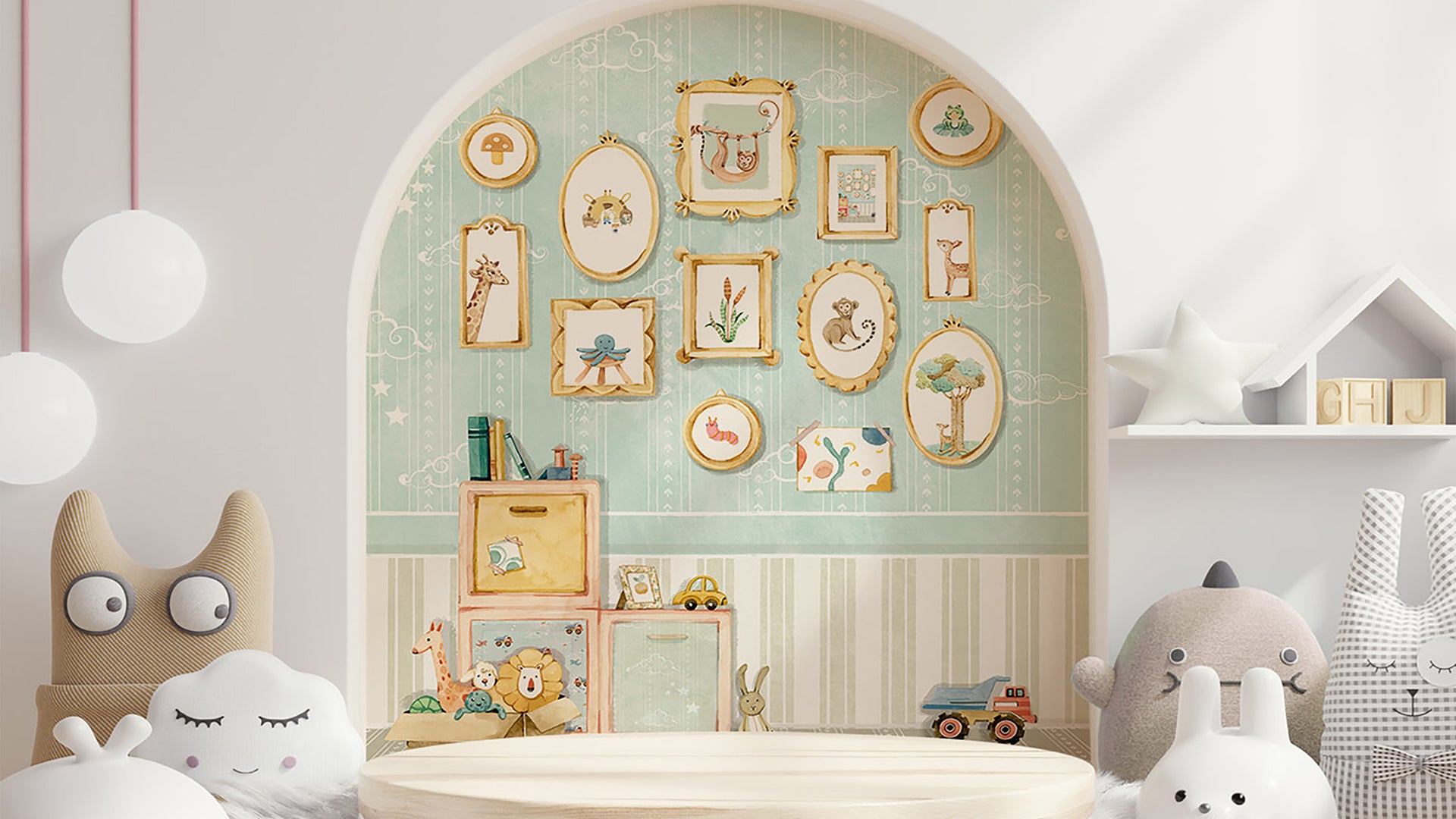 Whimsical Wall Art Wallpaper for Playrooms & Nurseries