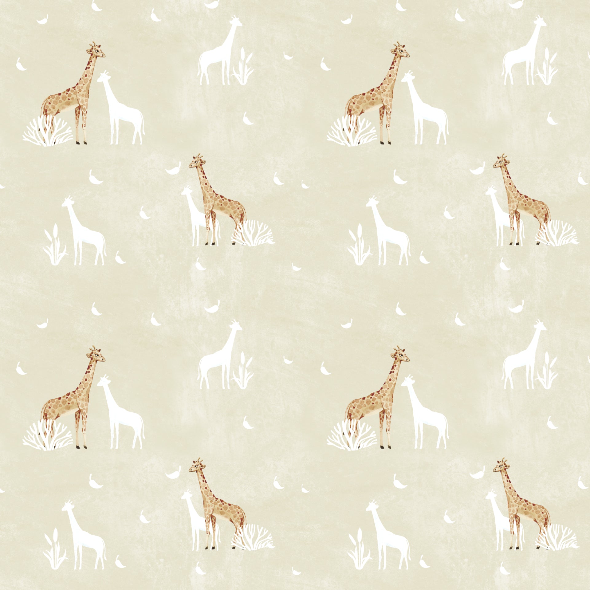 Serene Giraffe Galore wallpaper for Kids Room