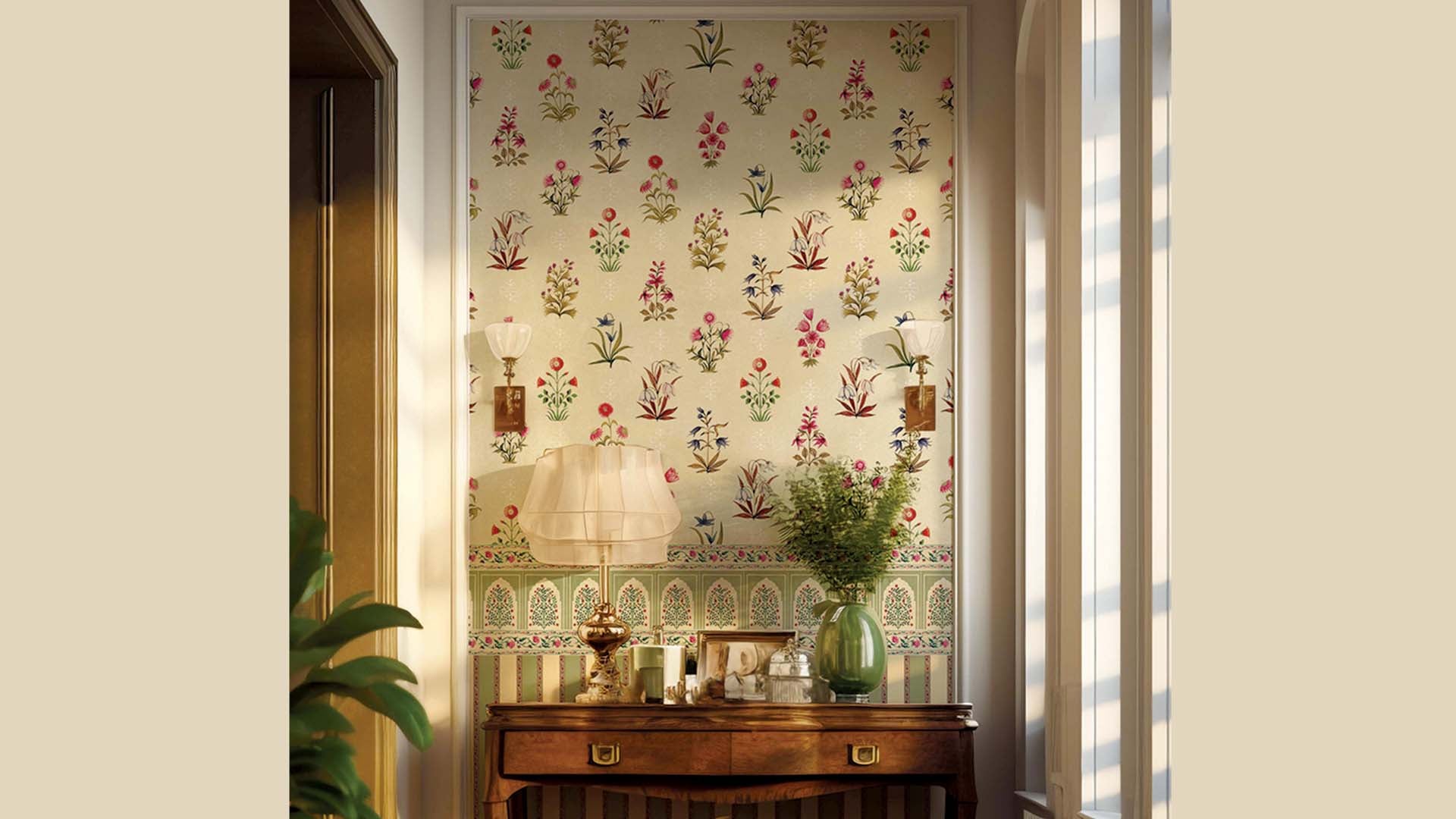 Gulistaan: Vintage Floral Wallpaper