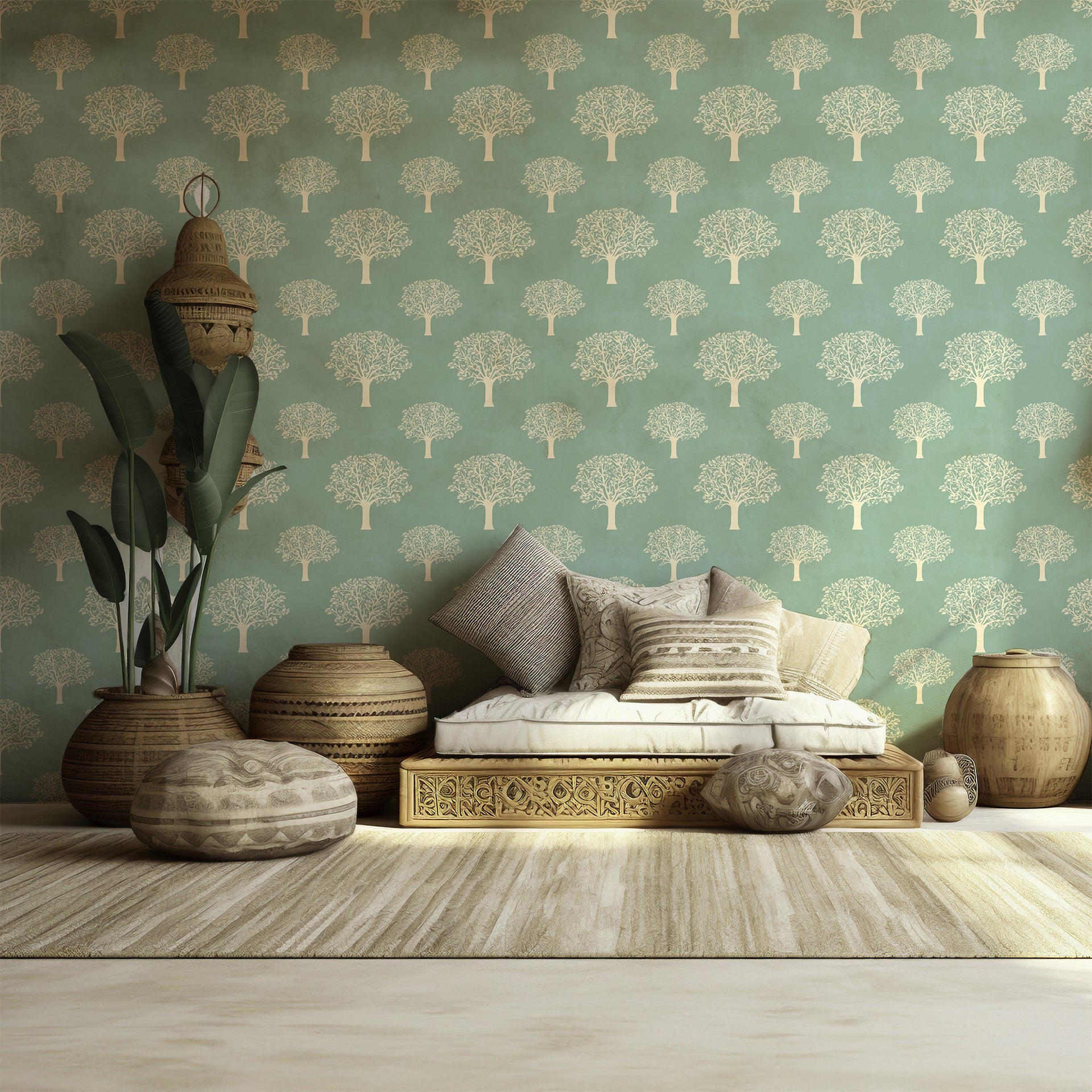 Gond art tree wallpaper