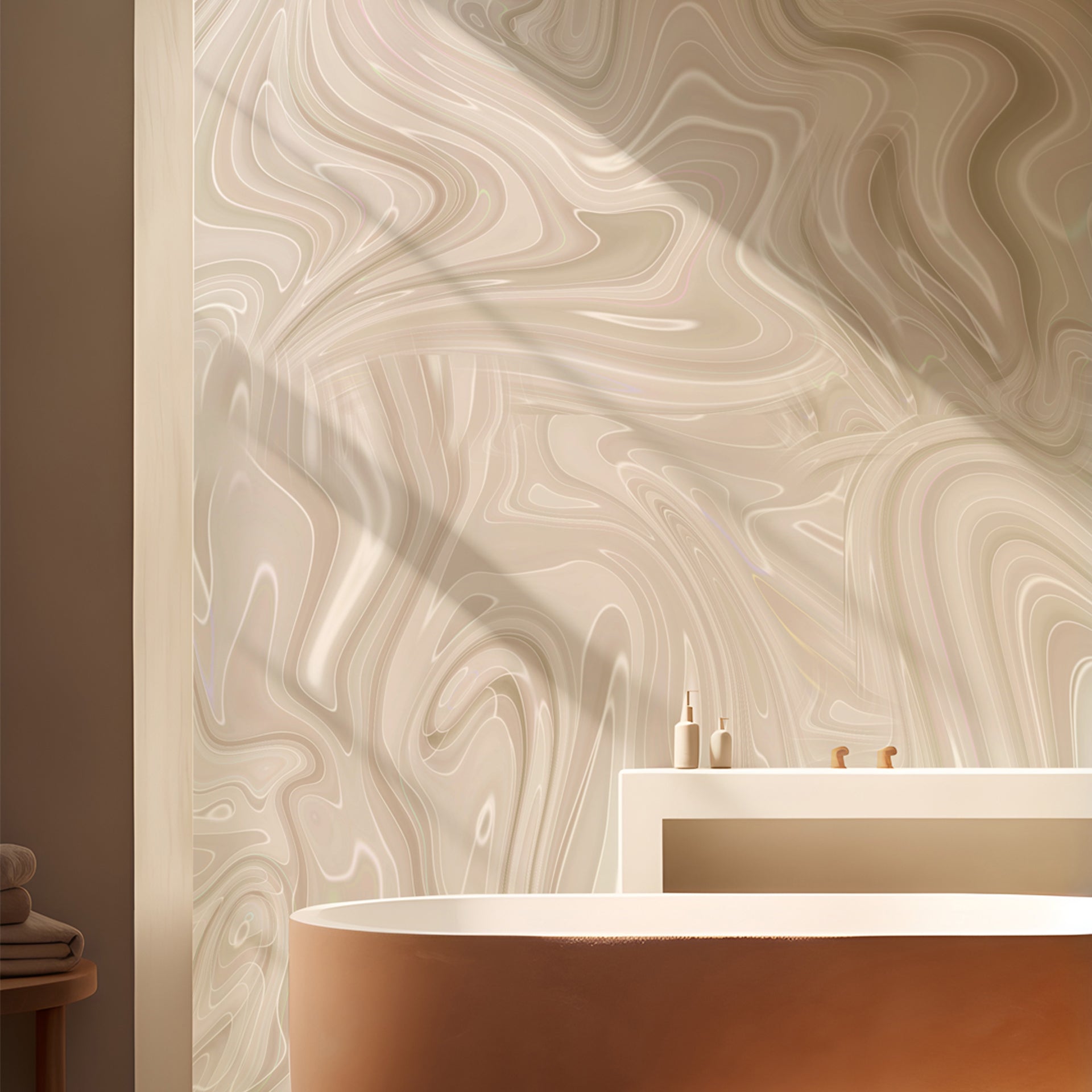 Marble Swirl: Modern Luxurious Wallpaper Design