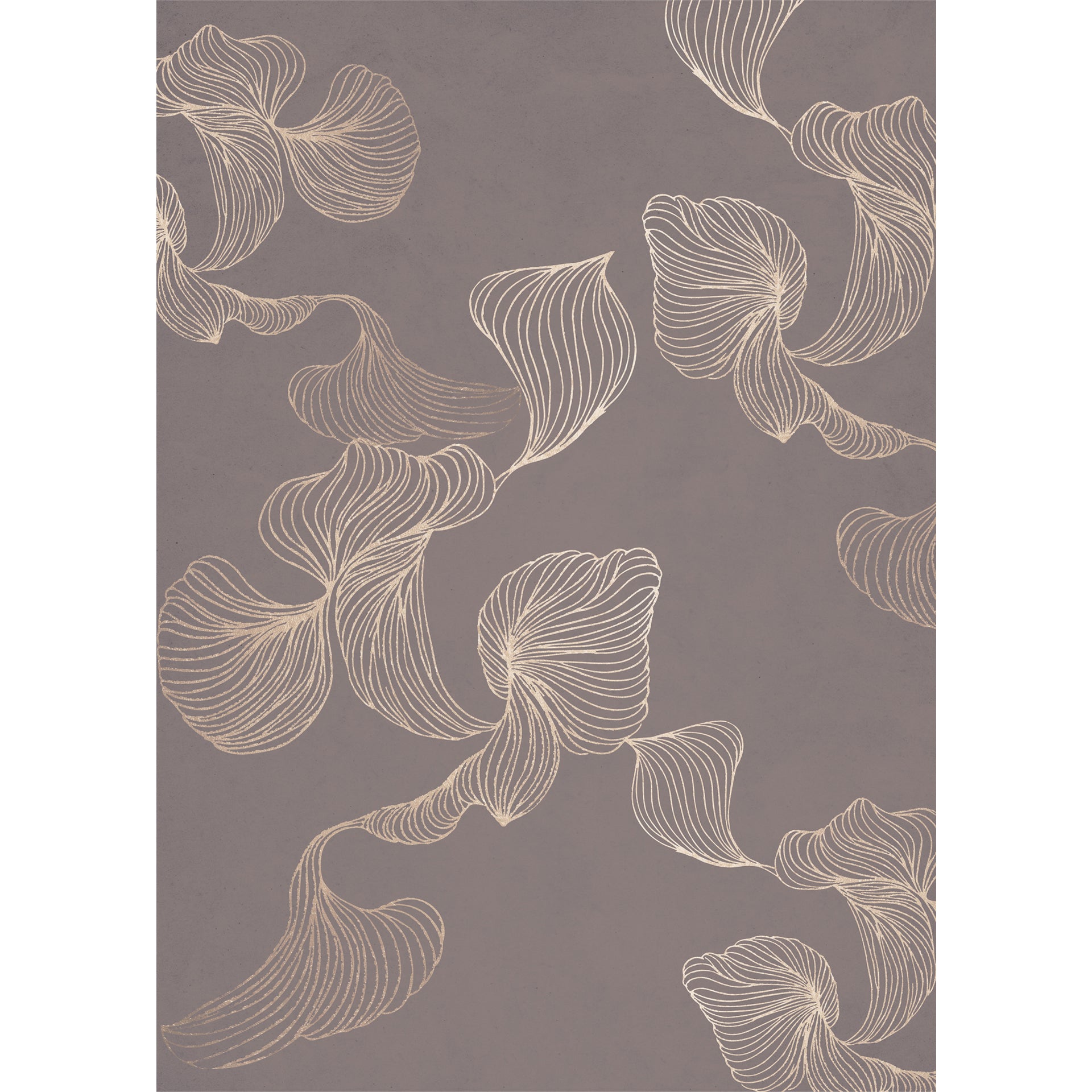 Flowing Leaf: 3D Abstract  Wallpaper Design