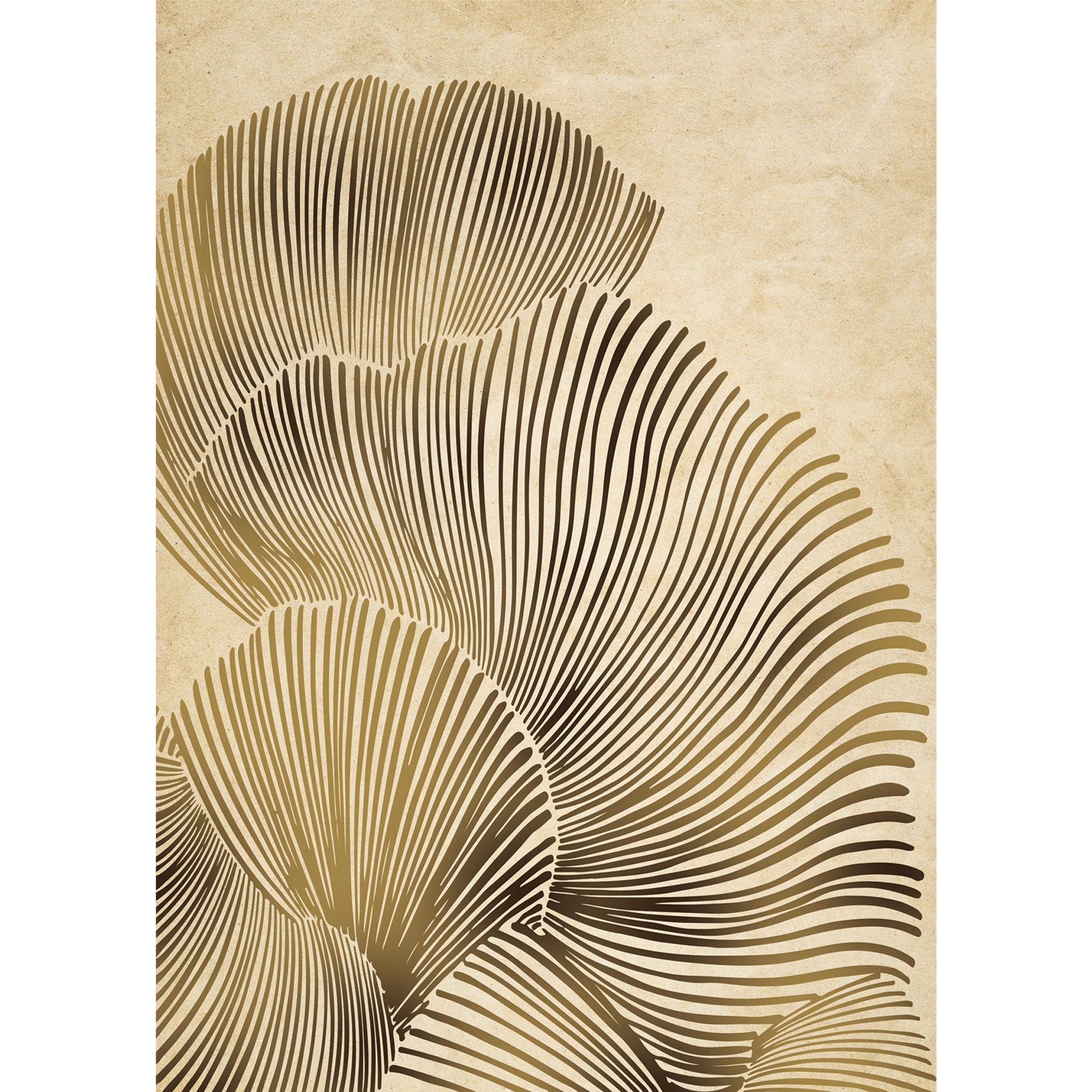 Earthy Lines: Abstract Wallpaper With Intricate Linear Patterns