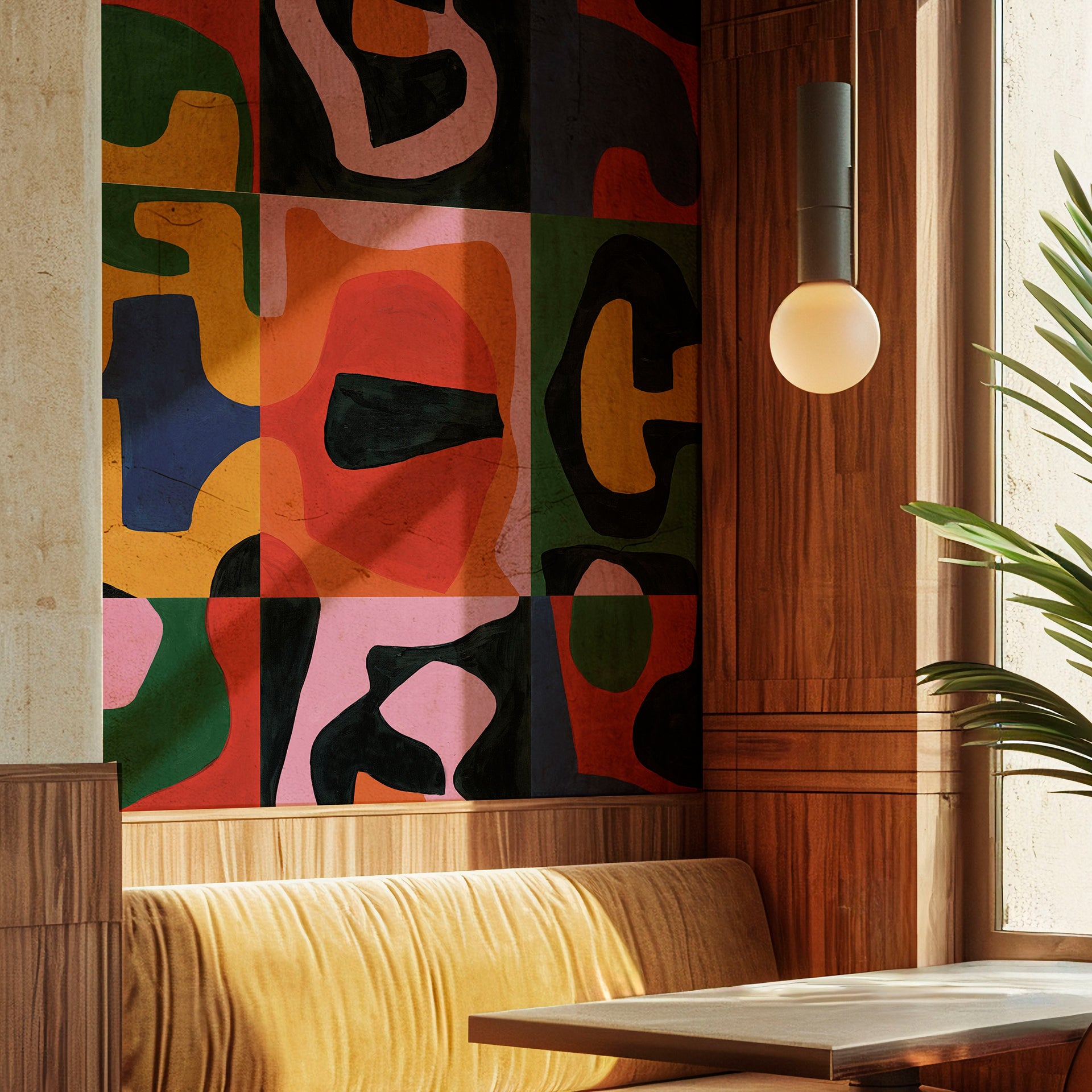Bold N Beautiful: Vibrant Abstract Wallpaper With Bold Tones