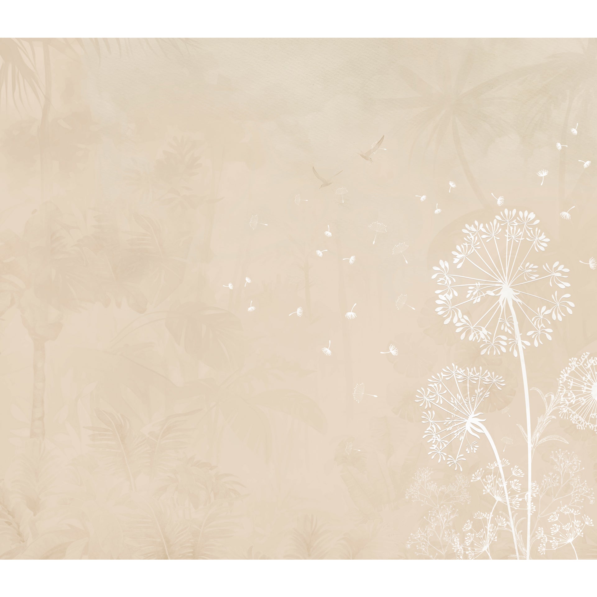Vintage Dandelions: Botanical Art With Dandelions And Leaves
