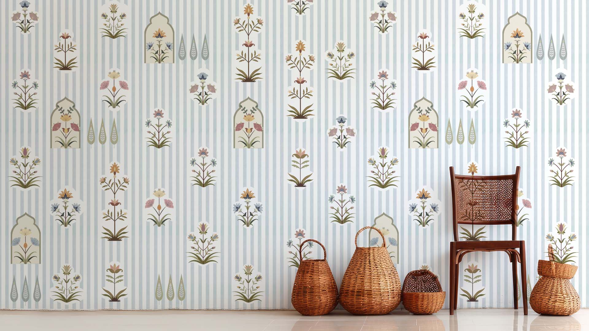 The Modern Bloom: Blend of Modern and Traditional Patterns