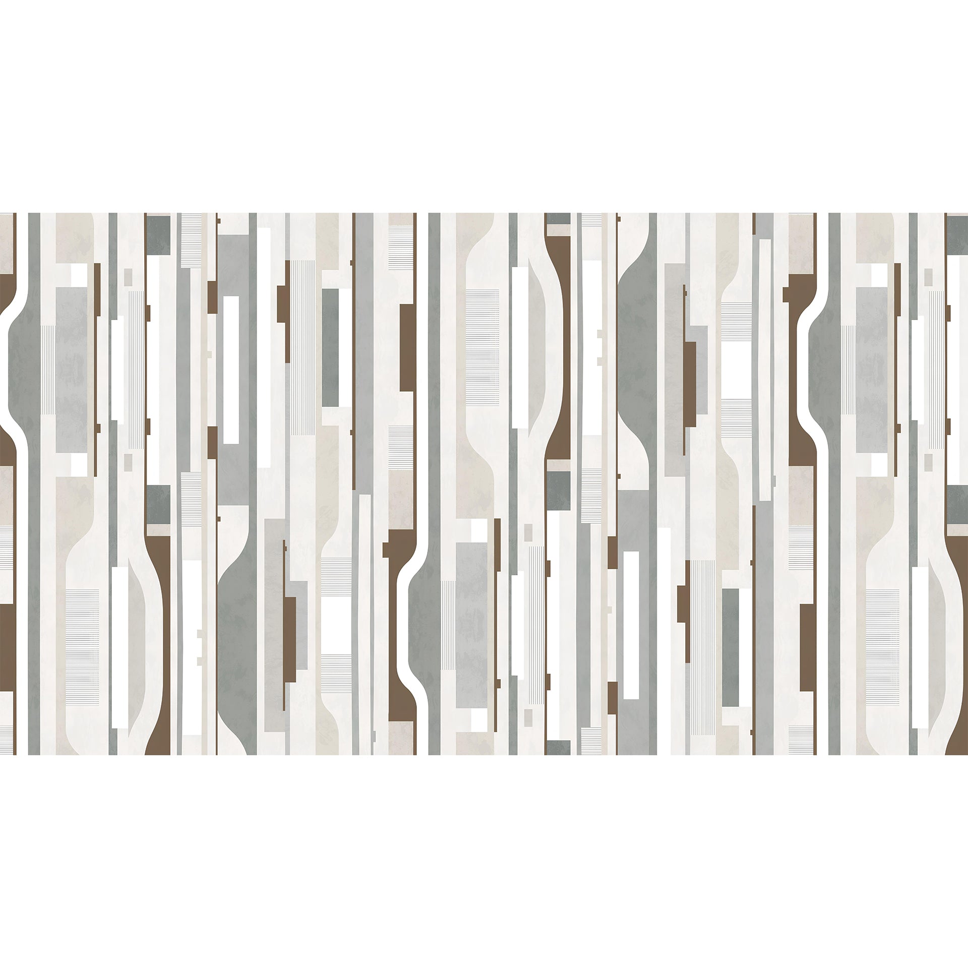 Abstract-Neutral: Geometric Pattern Wall Art With Vertical Stripes In Neutral Tones