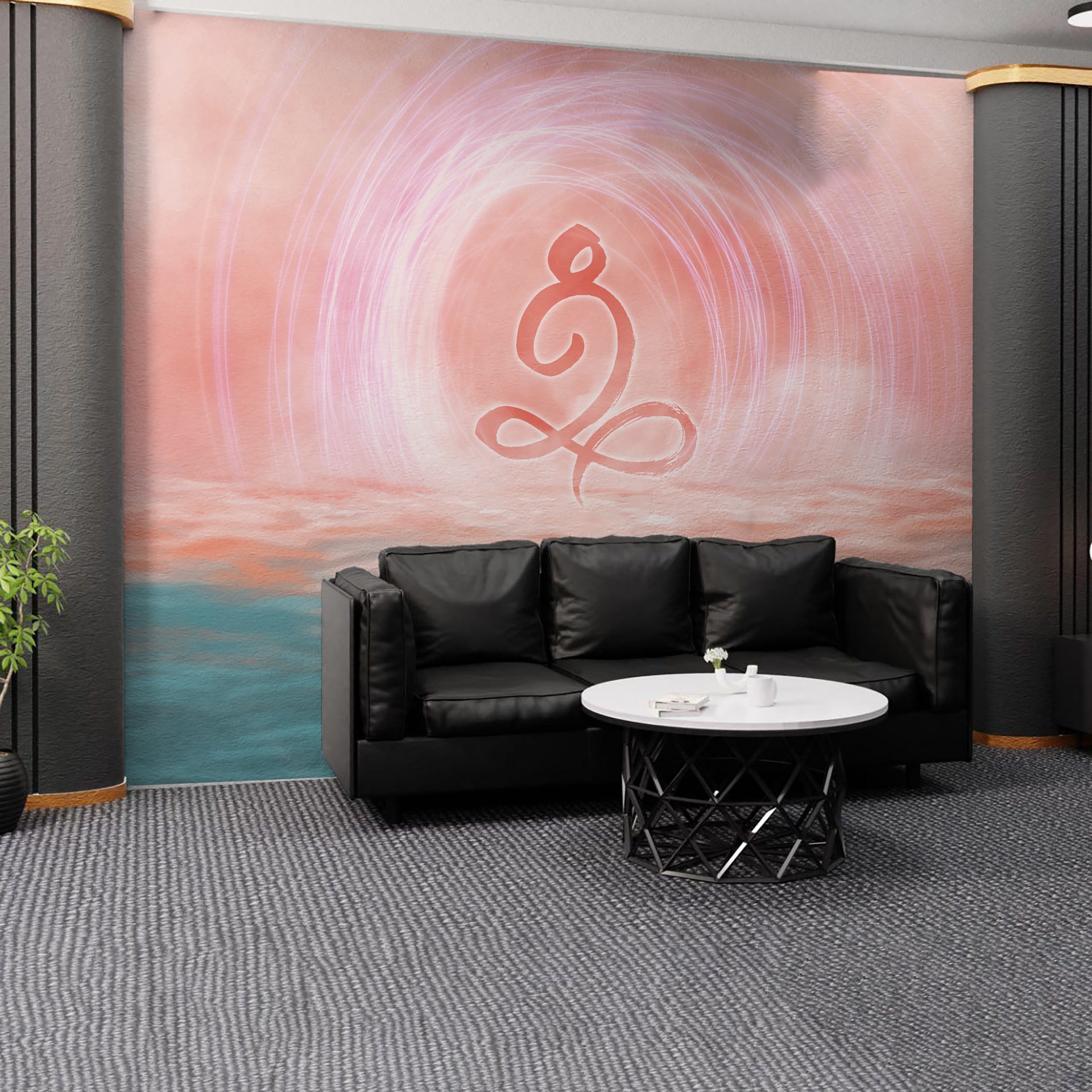 Dhyan: Serene Abstract Meditation Room Wallpaper