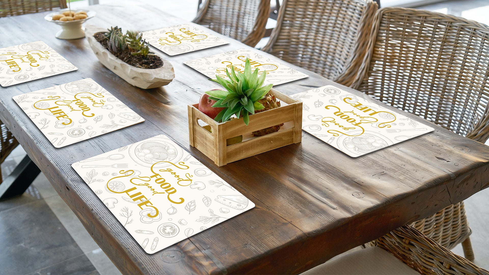 Tree of Life Premium Printed MDF Wooden Dining Table Mat