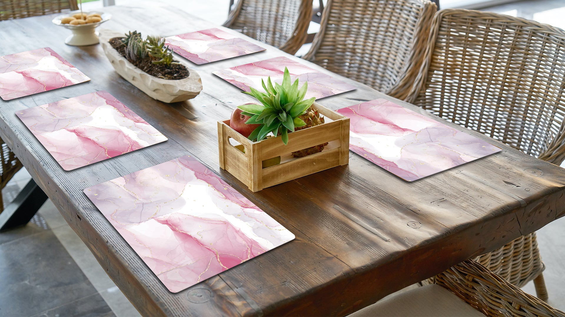 Abstract Play Premium Printed MDF Wooden Dining Table Mat