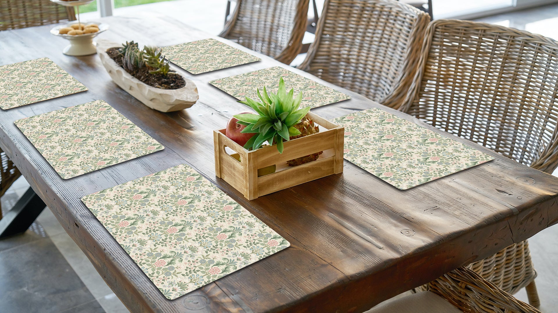 Botanical Gardens Premium Printed MDF Wooden Dining Table Mat