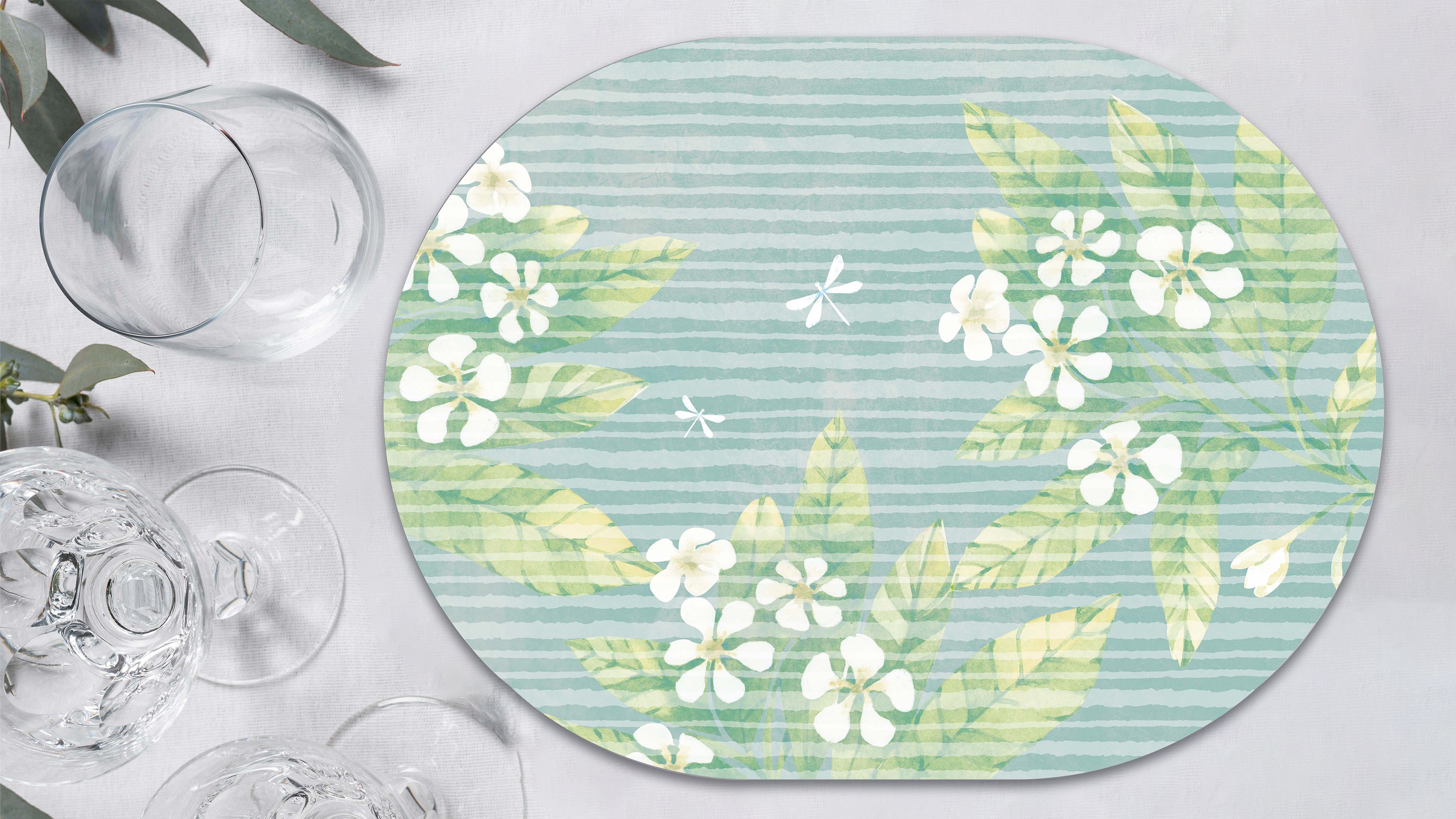 Winged Elegance Premium Printed MDF Wooden Dining Table Mat