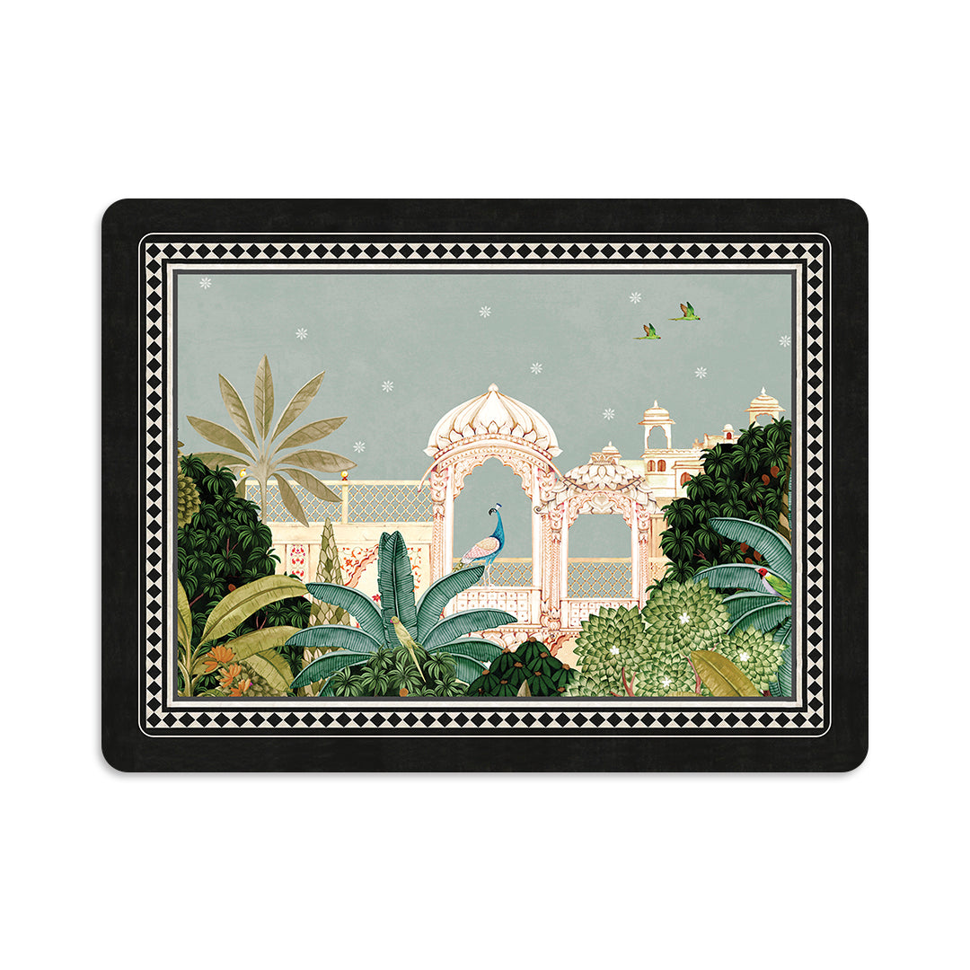 A Pichwai Poem: Luxury Wooden Table Mat