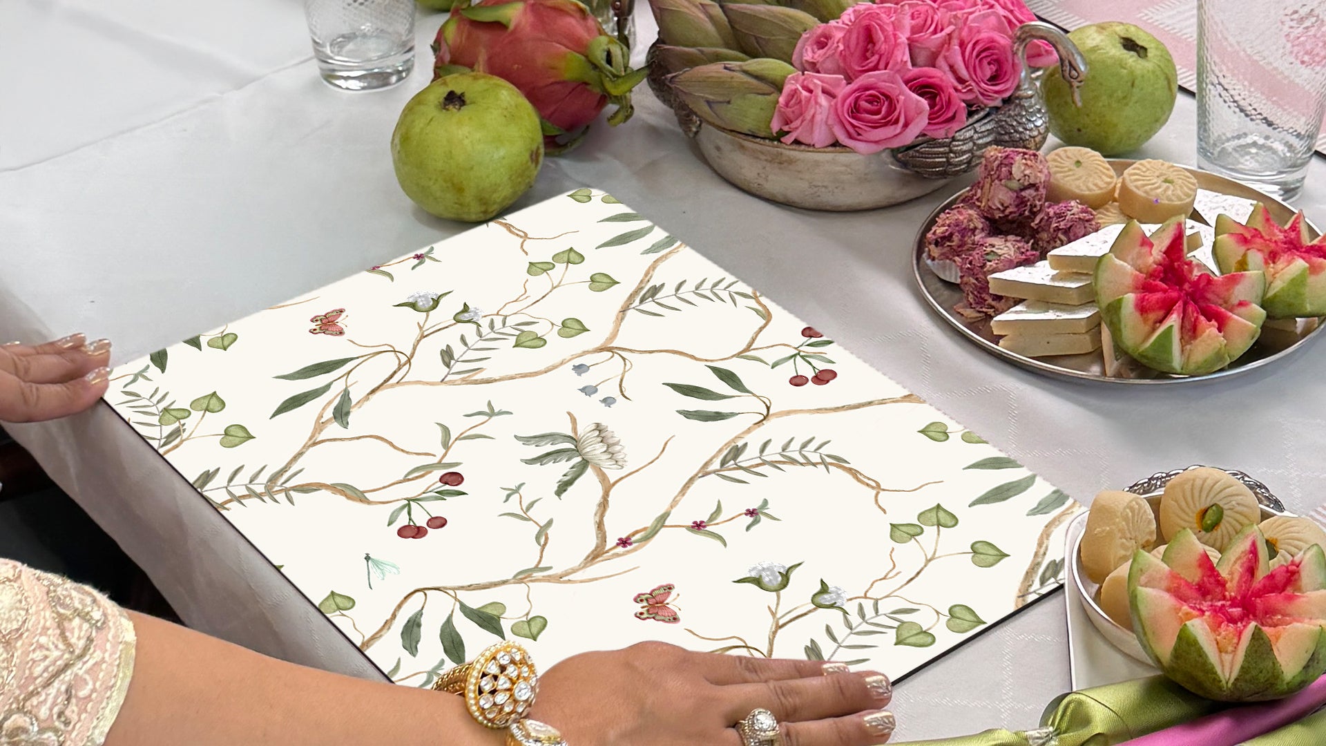 Orchard Trails: Luxury Wooden Table Mat