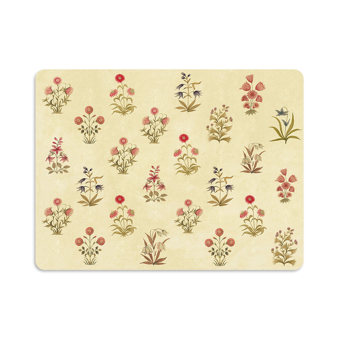 Botanical Bliss: Luxury Wooden Table Mat