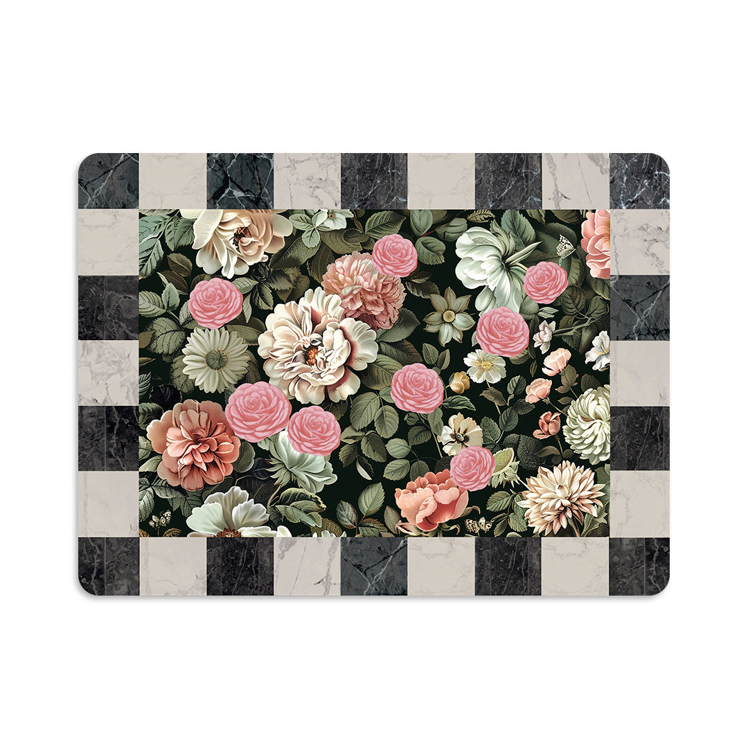 Vintage Garden: Luxury Wooden Table Mat