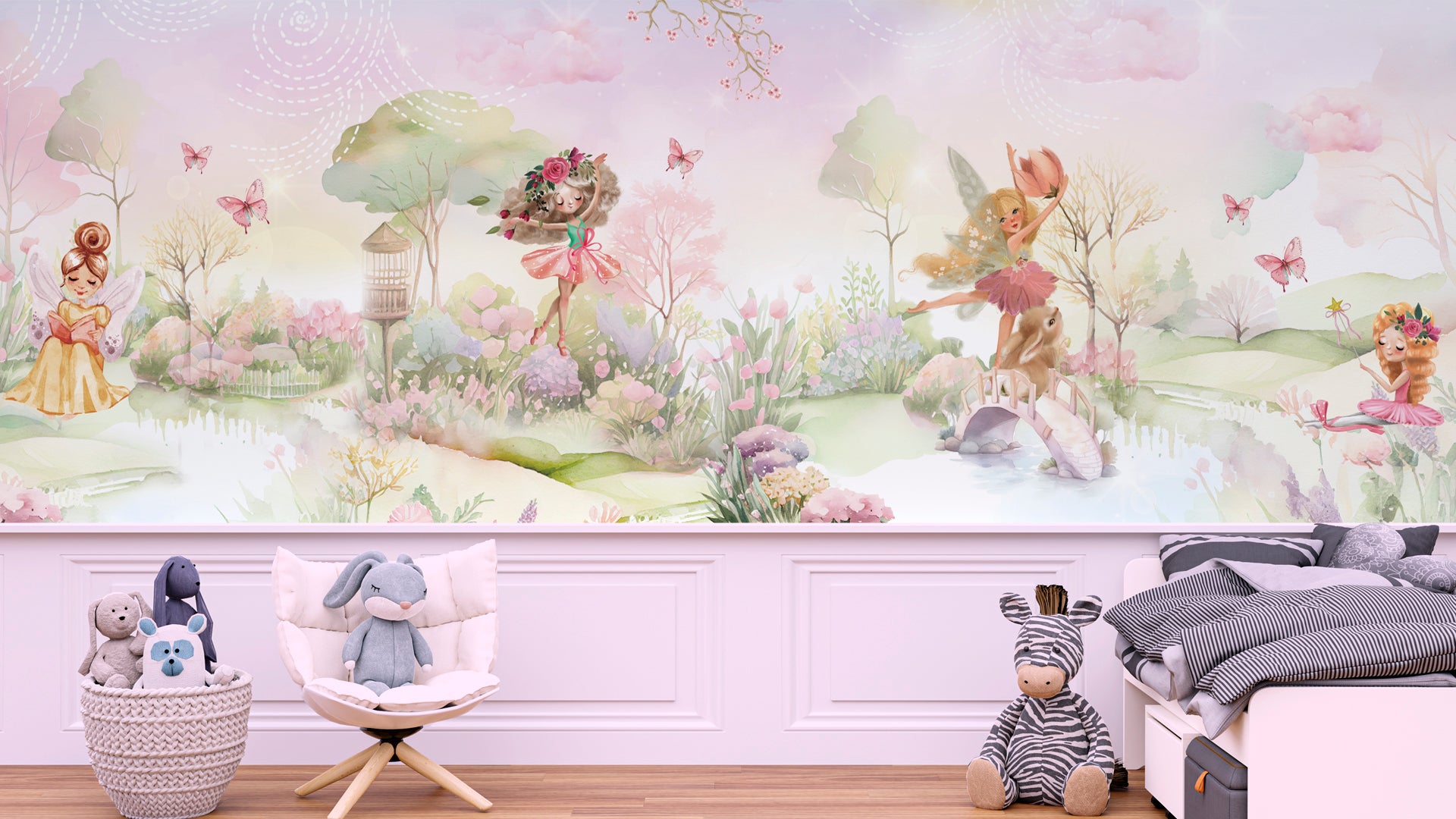 Whimsical Dreamy Fairy Garden Wallpaper