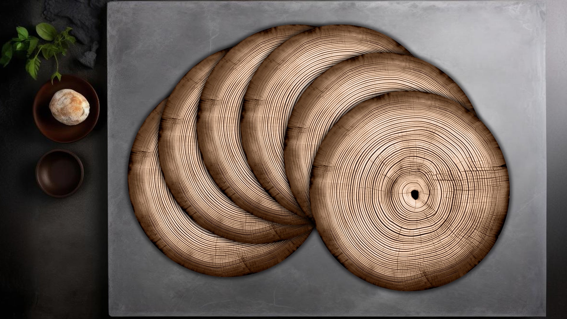 Woodland Retreat: Luxury Wooden Table Mat